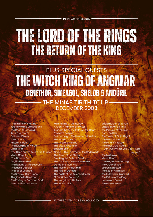 The Lord Of The Rings: The Return Of The King - Premium Tour Poster Wall Art | PrinTour